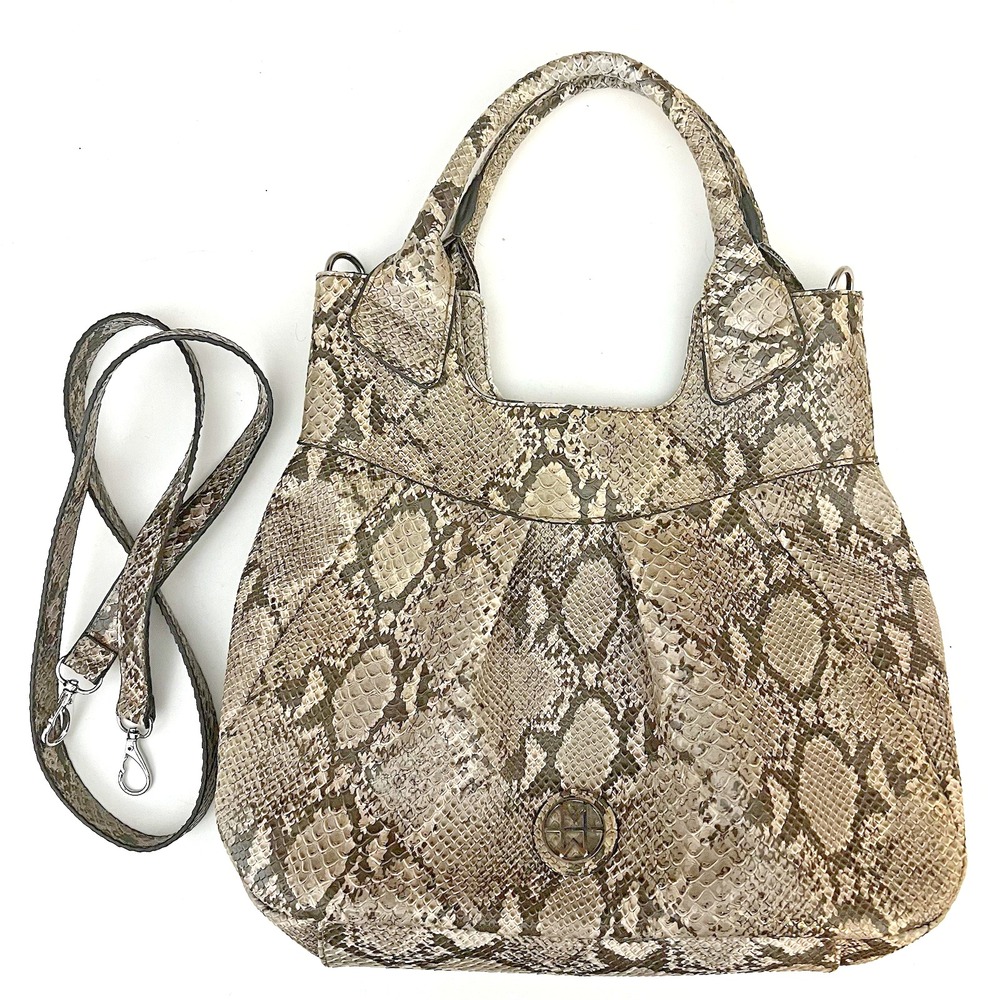 Marc Bouwer Snake Tote Bag Convertible Crossbody‎ Purse Tote
